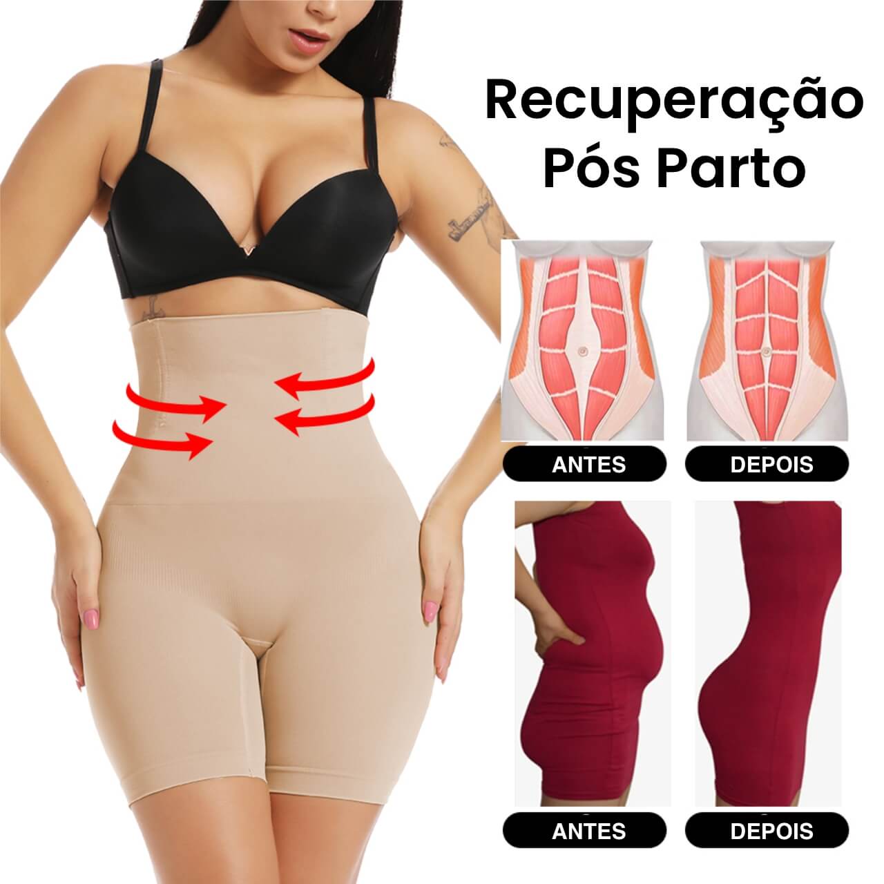 Cinta Shape Fit™ - Efeito Lipo Pro: Modela e Reduz Medidas [Pague 1 Leve 2]